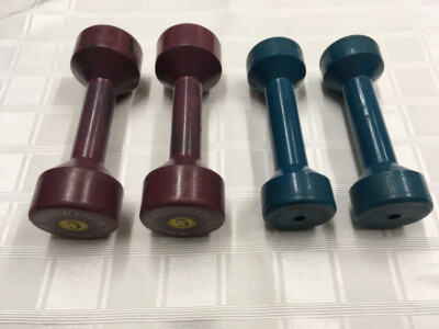 Lot of WORLD OF WEIDER Dumbbell sets 5lbs 3lbs -- 16lbs Total