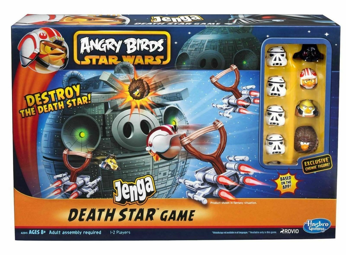 Angry Birds Star Wars Death Star Jenga Game Christmas Gift Toy