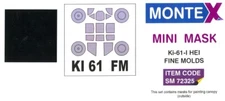Montex 1/72 KAWASAKI Ki-61-I HEI "TONY" CANOPY & WHEELS PAINT MASK Fine Molds