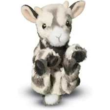 Douglas Grey Baby Goat Plush Toy Stuffed Animal Lil' Handful 6” Small Soft Gray