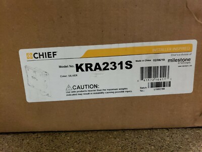 Chief KRA231S K1C And K2C Extreme Tilt Head Column Mount Accessory Silver