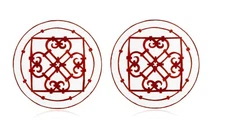 NEW HERMES BALCON DU GUADALQUIVIR PAIR OF DINNER PLATES #P011001P BRAND NIB F/SH