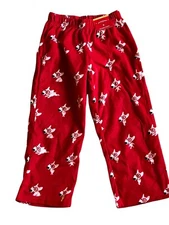 Target Bullseye Dog Plush Red Holiday Kids Boys Girls Pajama Pants NWT