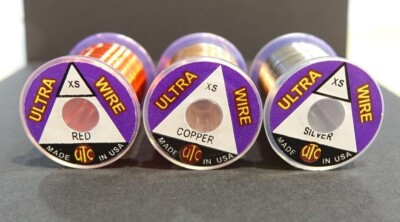 UTC Ultra Wire X-SMALL 3 Farben Fliegen #18 & kleiner ULTRA WIRE XS SuperFein!