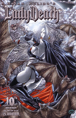 BRIAN PULIDO´S LADY DEATH 10th Anniversary #1 Night Flight Edition AVATAR Press