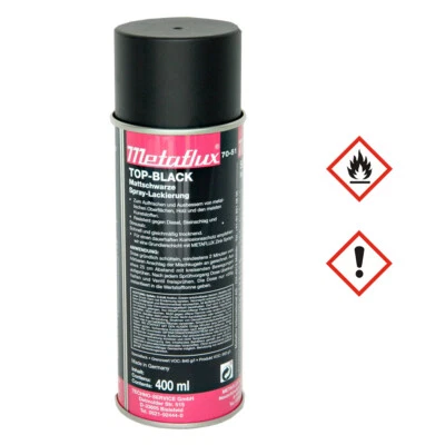 MATAFLUX Metaflux Top Black Lackspray Farbspray Sprühdose 400ml schnelltrocknend ⬛ 70-51