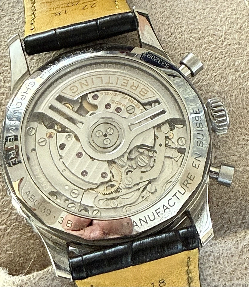 Reloj para hombre Breitling Navitimer B01 cronógrafo 41 mm esfera azul AB0139241C2P1 Foto 4 de 4