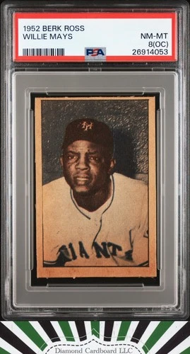 1952 Berk Ross # Willie Mays PSA 8 (OC)