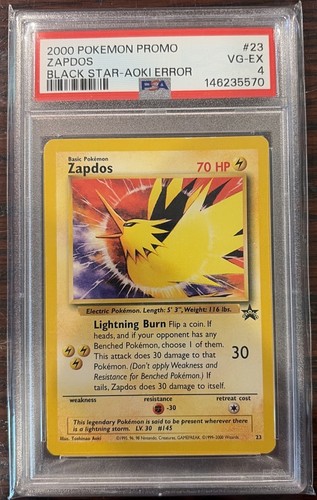 Zapdos graded PSA 4 for sale on eBay