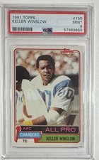 1981 Topps #150 Kellen Winslow Rookie RC PSA 9 HOF