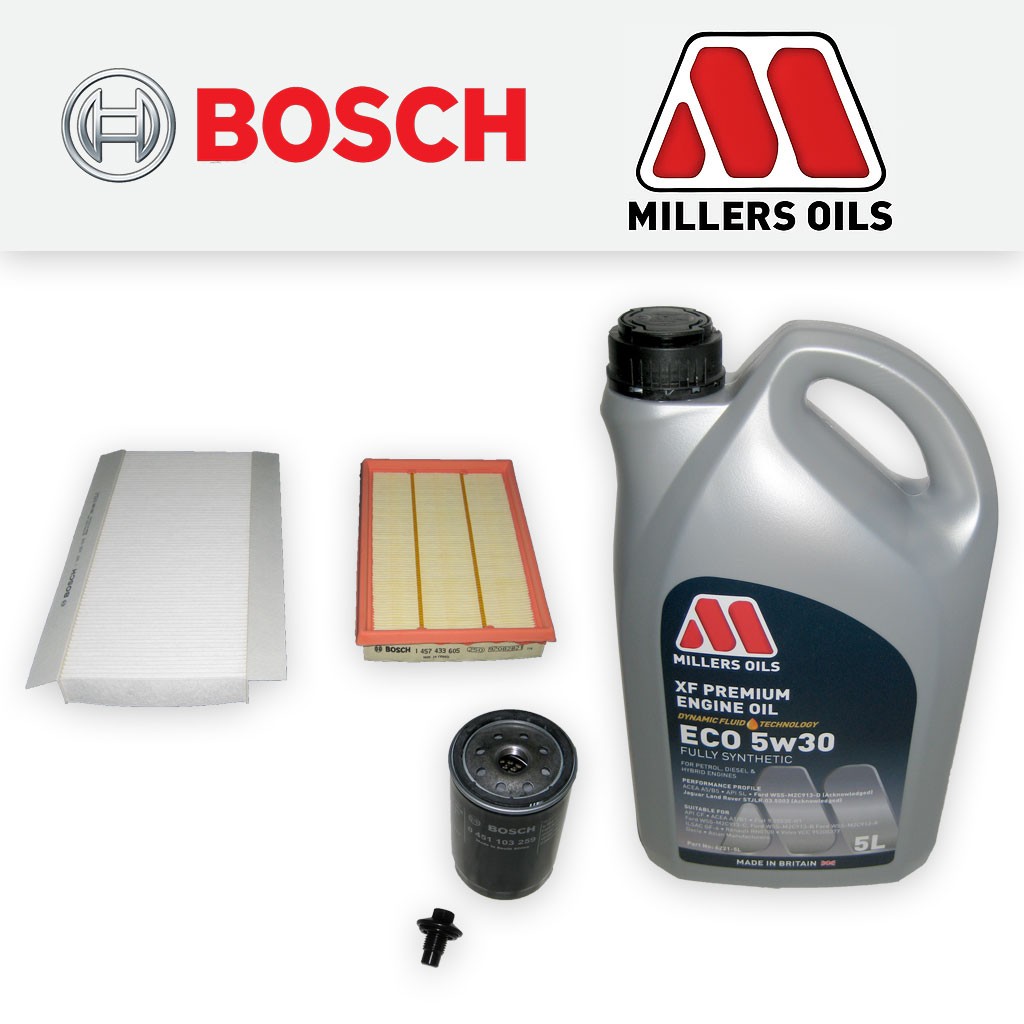 SERVICE KIT for FORD PUMA 1.6 1.7 OIL AIR CABIN FILTERS +XF ECO OIL (1997-2002)