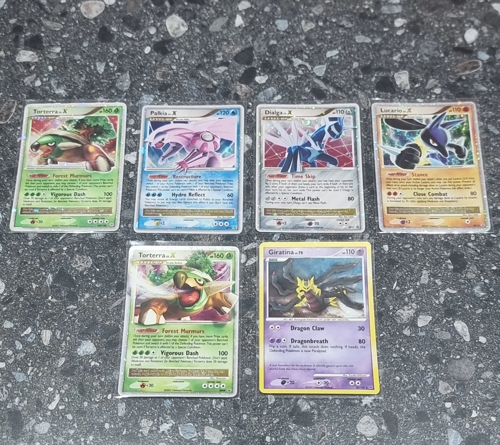 Pokémon TCG Diamond & Pearl LV.X Holo Lot 6 Torterra Palkia Dialga +2
