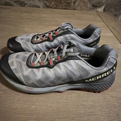 Merrell Shoes Mens Size 12 Agility Synthesis Flex Gray Trail Running Sneaker