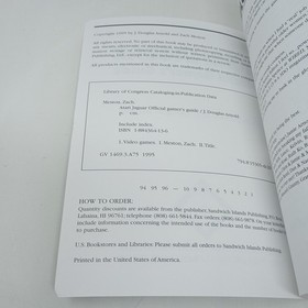 1995 Atari Jaguar Official Gamer's Guide By Zach Meston & J. Douglas Arnold