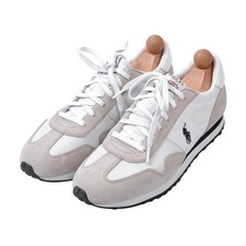 POLO RALPH LAUREN Sneakers Gr US 10 43 Weiß White Leder Leather Cool Pony Navy