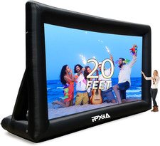 Inflatable Movie Screen Outdoor Projector Screen for outside 20Ft, Blow up Scree
