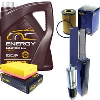 SCT Inspektionspaket 5L Mannol Energy Combi LL 5W-30 FüR BMW 3Er E46 318I 316I