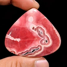 122.30 CT Antique Natural RHODOCHROSITE Heart Cabochon Gemstone 46x40x6 mm TN133