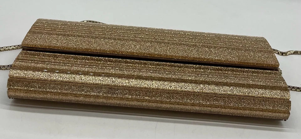 Bolso clutch Jimmy Choo champán acrílico brillo  Foto 4 de 4