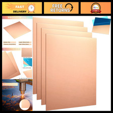 4 Pcs Copper Sheets 12x12 inch 24 Gauge Metal for Crafts, Jewelry Repairs