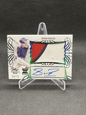 2021 Leaf Trinity Brayan Rocchio XRC Emerald Patch Auto #/75 Guardians