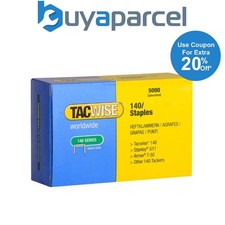 Tacwise 0342 140 Series 10mm Staples Galvanised - 5000 Pack - Type T50 G 140EL 0.0012 per staple