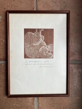 Original-Holzstich von Robert Schanzenbacher – limitierte Auflage, handsigniert