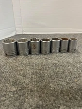 vintage 7 piece PROTO sockets 1/2in drive