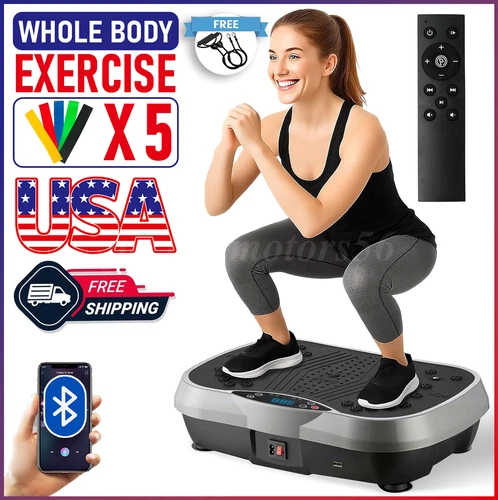 NEW Vibration Plate Exercise Machine Whole Body Workout Vibrate Platform Fitness