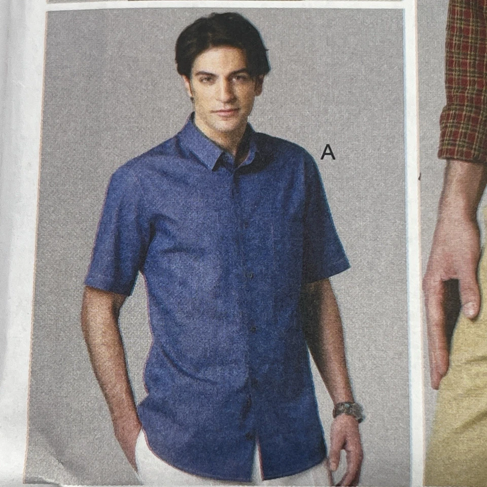 Vogue Sewing Pattern 8759 V8759 Mens Shirts Size 40-46 Uncut As New - Image 2 of 4