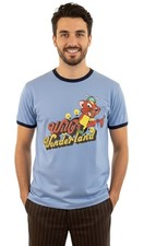 Willy's Wonderland Janitor T-shirt tee M L XL XXL Nicholas Cage Navy Blue Ringer