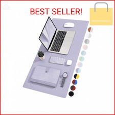 TOWWI Dual Sided Desk Pad, Large Desk Mat, Waterproof Desk Blotter Protector Mou