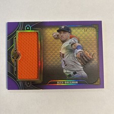 Alex Bregman #’d /36 2022 Topps Triple Threads Single Jumbo Relics Amethyst MEM