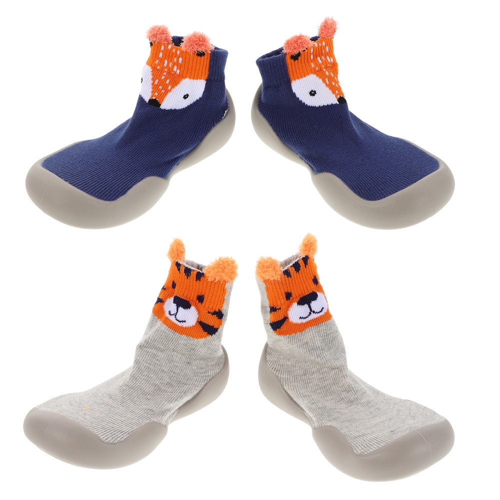 SAOLA 2 Paia Calzini Scarpe Bambino Bambino per Neonati Suola Morbida Bambina