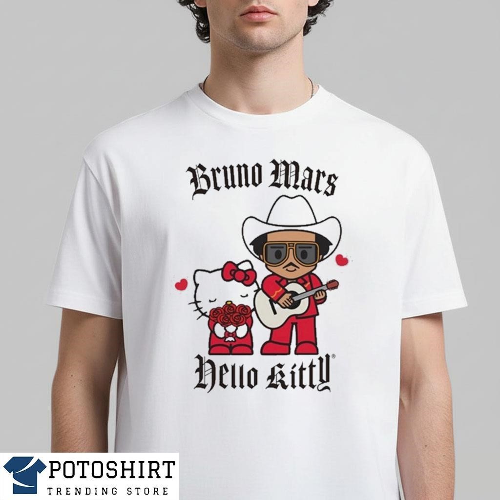 BRUNO MARS ブルーノマーズ キティ Tシャツ　L Bruno Mars x Hello Kitty Romatic Event Shirt | eBay