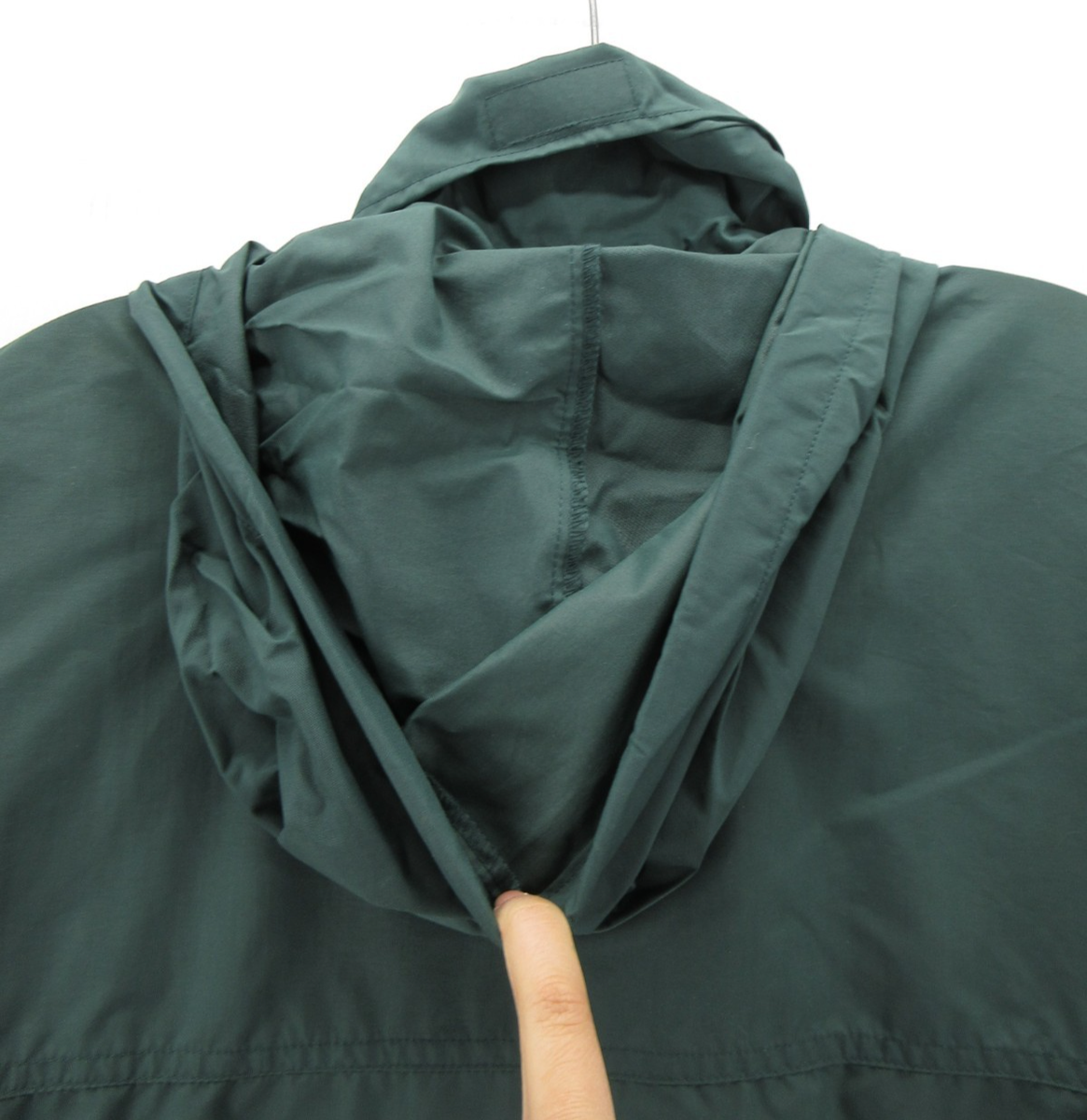 VINTAGE LL Bean Jacket Men Medium Tall Green Windbreaker Hoodie