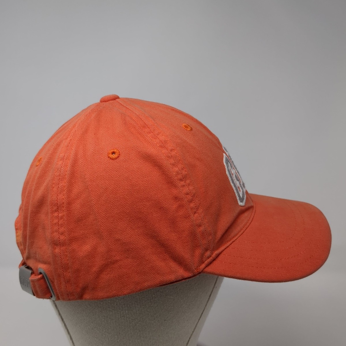 GAP Slideback Baseball Cap Orange Large Adjustable Embroidered Cotton View 5