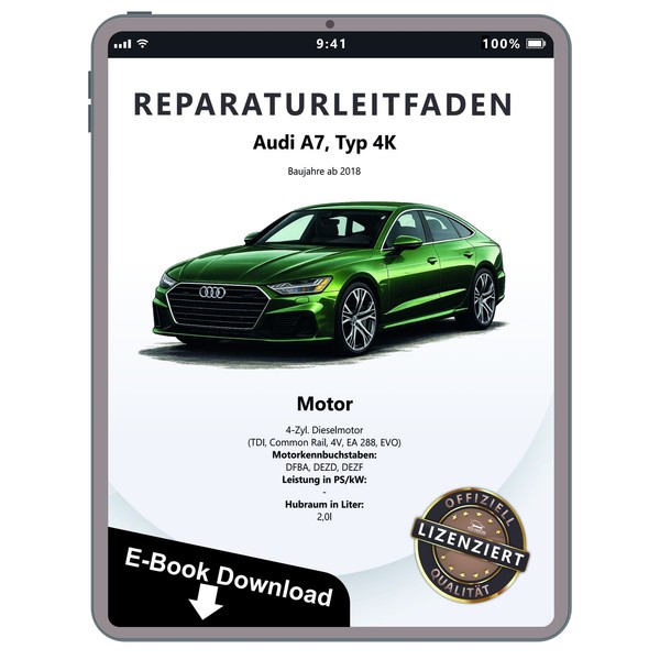 Audi A7 Typ 4K Ab 2018 4-Zyl. 2,0L Dieselmotor TDI Reparaturhandbuch Download-image
