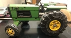 Vintage Tonka #XMB-975 Tonka Green Farm Tractor Pressed Steel & Plastic