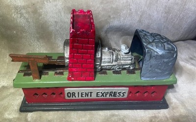 Orient Express Train Cast Iron Bank