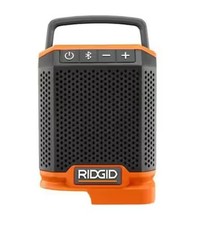 RIDGID 18V Cordless Speaker with Bluetooth Wireless Technology Tool only 