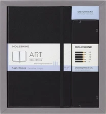 Moleskine Art Collection Sketching Kit - Sketchbook Large + Dra Unbound