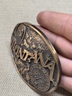 Montana Silversmith Co State of Montana State Seal Brass Belt Buckle — photo 4