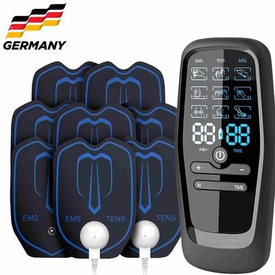 4 kanal TENS EMS Gerät Kombigerät Elektrostimulationsgerät Bauch Nacken-axion DE