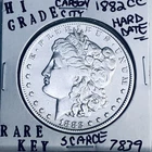 1882 CC MORGAN SILVER DOLLAR HI GRADE GENUINE U.S. MINT RARE KEY COIN 7839