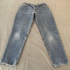 Levis 550 Jeans Womans 14M 35x29 Blue Med. Wash Relaxed Fit Tapered Leg Denim