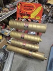 Vintage 1940's UNIVERSAL MUFFLER AUTO STORE Part Display SIGN NOS GOLD CHEVY