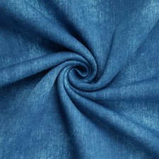 Sweatshirtstoff Jeansoptik mit weicher Rückseite | Öko-Tex | 0,5m | blau