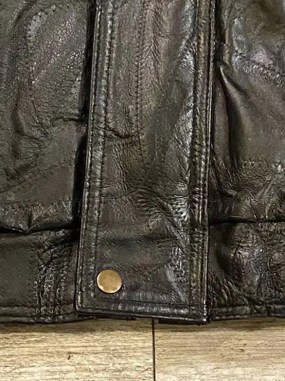 Men’s Patchwork Genuine Leather Jacket - image 5