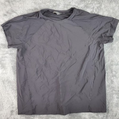 Athleta Shirt Womens M Black Ultimate Train Tee Performance Athletic T-Shirt 